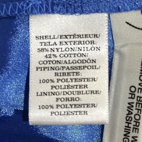 Ann Taylor Blue Eyelet Pleated Fit & Flare Midi Dress Size 10P - EUC - Picture 6 of 6